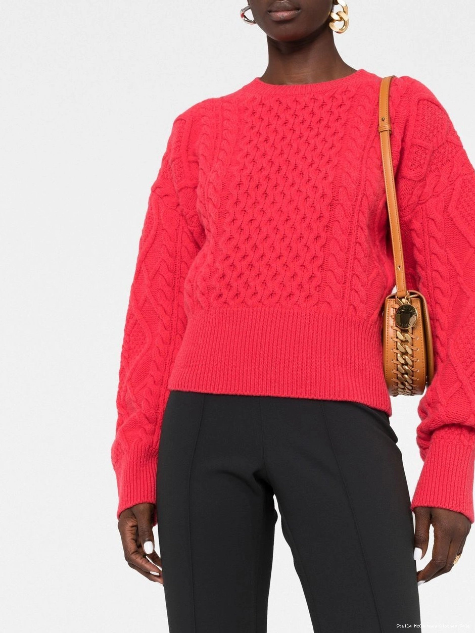 Cheap McCartney Women cropped Aran-knit jumper Stella 0822